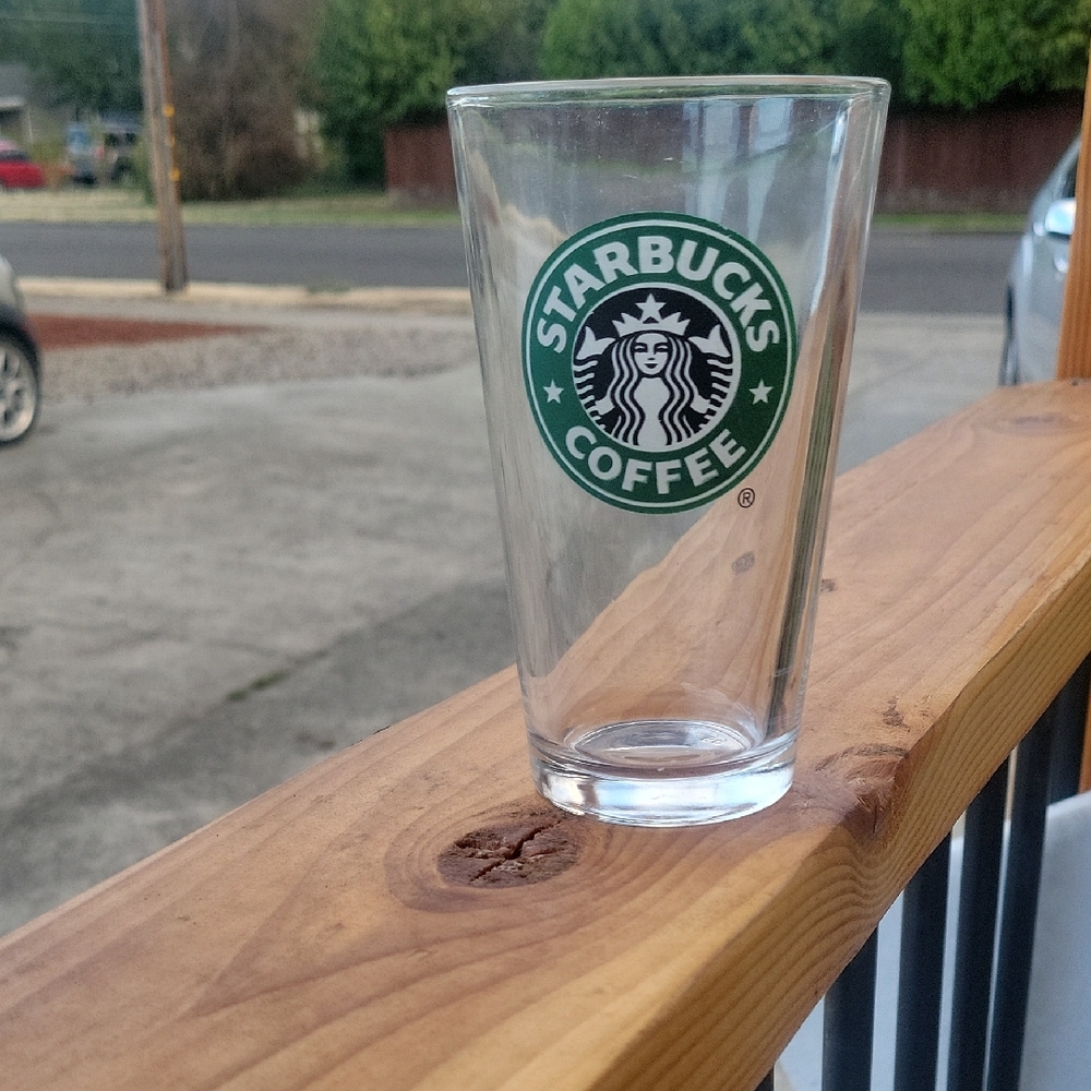 Starbucks Libbey Made Pint Size Glass. Rare, 1990s Edition. Vintage!